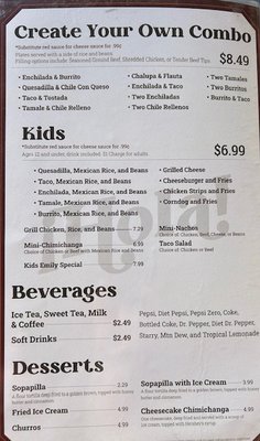Menu photo 1 El Tenampa Miami, OK Menu photo 1 El Tenampa Miami, OK