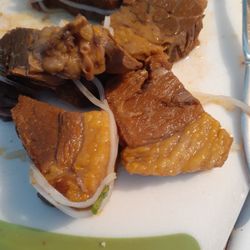 Why do I have to perform surgery on the beef myself? BUY BETTER MEAT. (Ordered Beef Stew for takeout)