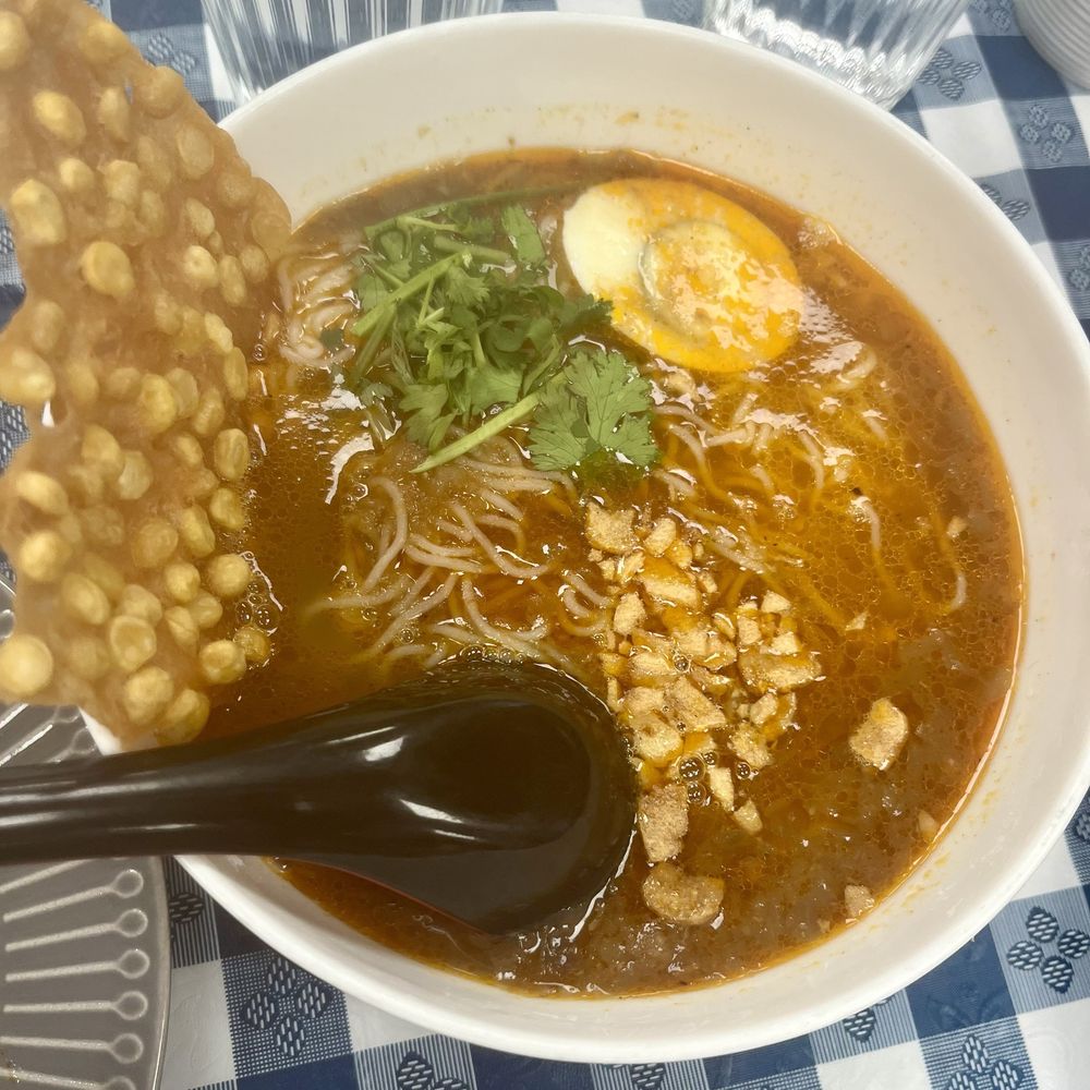 Amayar Kitchen - N4 Mohinga- fish soup - Burmese Near Me - Maywood, New Jersey Amayar Kitchen - N4 Mohinga- fish soup - Burmese Near Me - Maywood, New Jersey