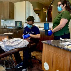 Canton Orthodontics - Roswell - Dr. Azadi treats a patient