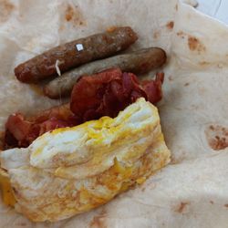 Not bad breakfast burrito for a gas station