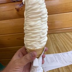 The Dairy Bar - Diary Bar's ice cream cone. Tasty and huge.