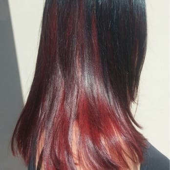 Heavens Salon - Red ombré - Hair Salons Near Me - Temecula, California