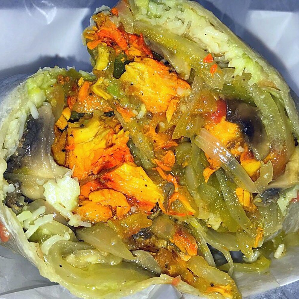 Chicken fajita burrito Chicken fajita burrito