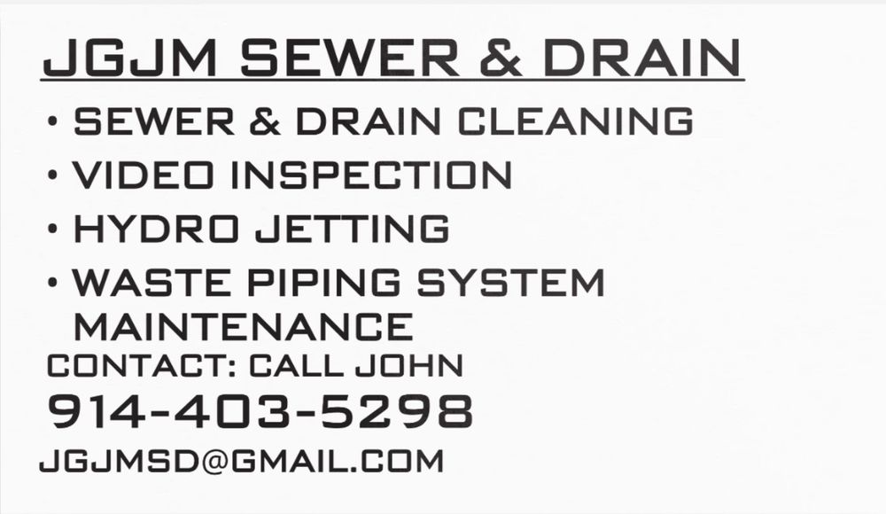 Slide of JGJM Sewer & Drain