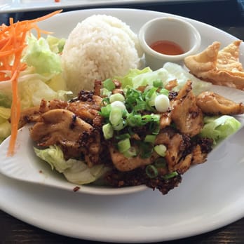 Sutha Thai Kitchen - Garlic Chicken Lunch Special - Thai Near Me - Tustin, California Sutha Thai Kitchen - Garlic Chicken Lunch Special - Thai Near Me - Tustin, California