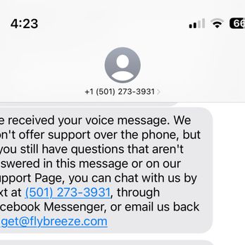 Breeze Airways - there is no phone support (and text support was aggressively awful) - Airlines Near Me - Santa Ana, California Breeze Airways - there is no phone support (and text support was aggressively awful) - Airlines Near Me - Santa Ana, California
