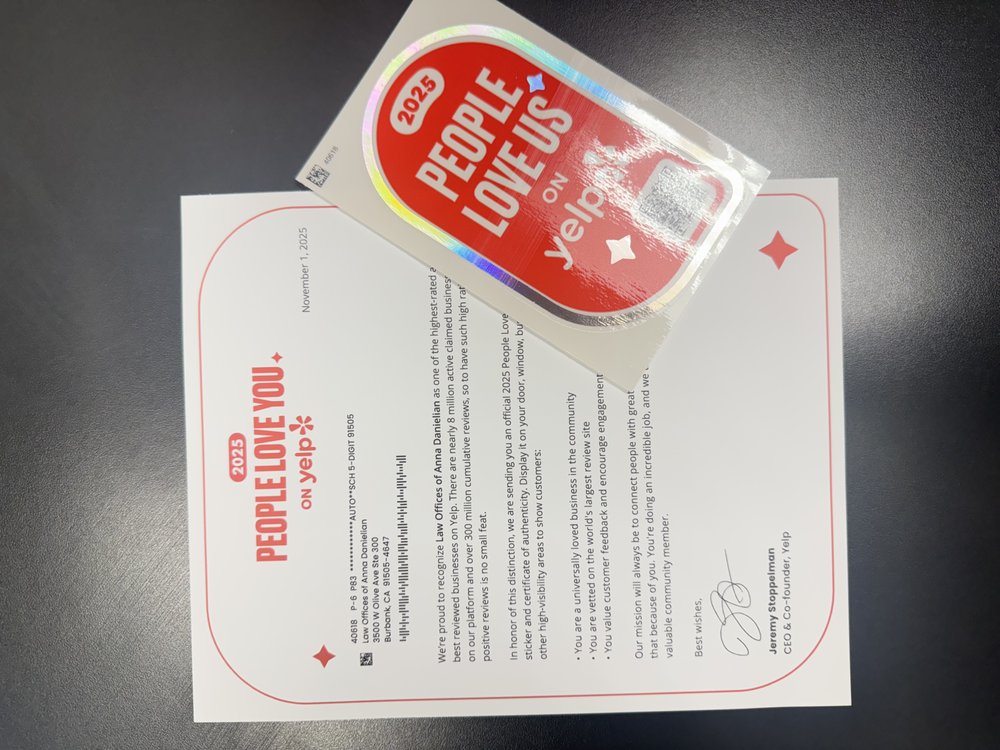 Law Offices of Anna Danielian - immigration attorney in Burbank, CA