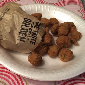 Golden Chick - The Okra is perfect; dry, flavorful, and crunchy! - Fast Food Near Me - Royse City, Texas Golden Chick - The Okra is perfect; dry, flavorful, and crunchy! - Fast Food Near Me - Royse City, Texas