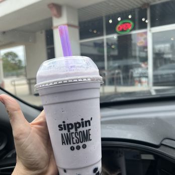 Unitea Bubble Tea - Sippin Amesome Taro Smoothie - Coffee & Tea Near Me - Arlington, Texas