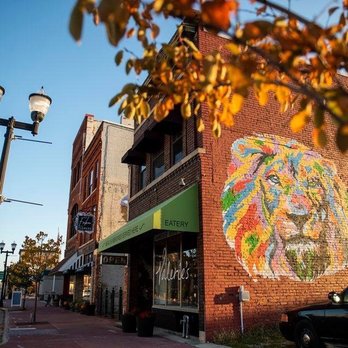 Valerie's Downtown - a lion on the side of a building - American Near Me - Saginaw, Michigan