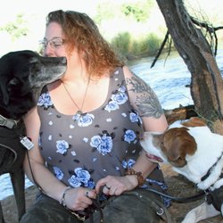 Canine Zen - Stephanie with her pups