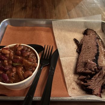 Hudson Smokehouse - Brisket and Baked Beans - Barbeque Near Me - Bronx, New York