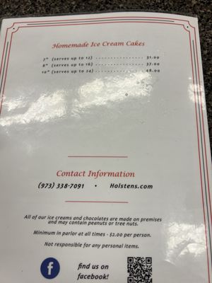 Menu photo 3 Holsten's Bloomfield, NJ