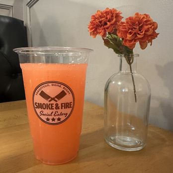 Smoke & Fire Social Eatery - Strawberry lemonade - Comfort Food Near Me - La Habra, California Smoke & Fire Social Eatery - Strawberry lemonade - Comfort Food Near Me - La Habra, California
