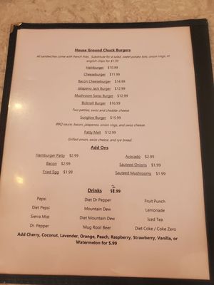 Menu photo 4 Sunglow Restaurant Bicknell, UT
