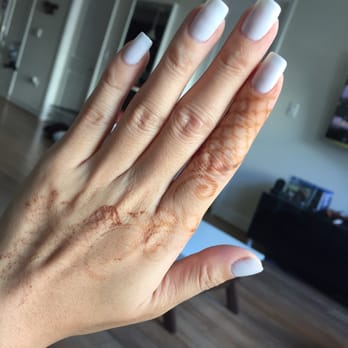 Luxury Nails Spa - Excuse the fading henna- gel polish by Tina - Nail Salons Near Me - Vienna, Virginia