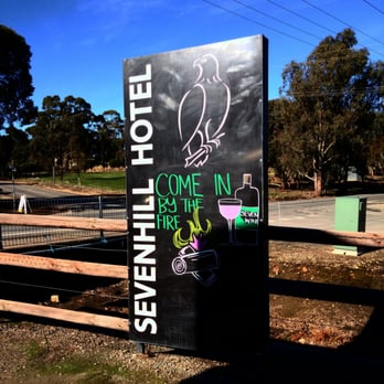 Sevenhill Hotel - A sign hard to miss - Hotels Near Me - Sevenhill, SA