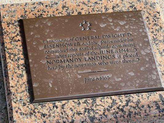 Time Capsule at Normandy American Cemetery and Memorial by null