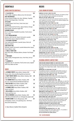 Menu photo 4 Red Door Brewing - Downtown Albuquerque, NM