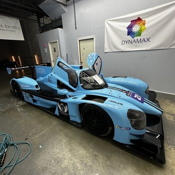 Dynamax - LeMans race car in for custom livery and decal renewal. - Vehicle Wraps Near Me - Sterling, Virginia Dynamax - LeMans race car in for custom livery and decal renewal. - Vehicle Wraps Near Me - Sterling, Virginia