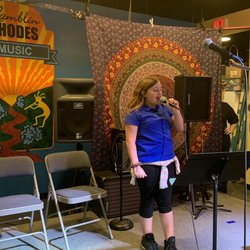 Ramblin Rhodes Music - Practicing on stage