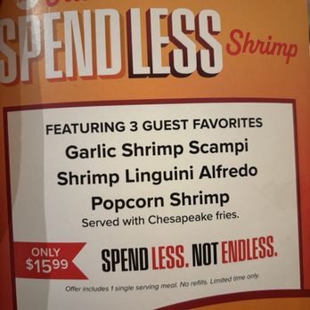 Red Lobster - I thought this was hilarious, a cheeky play on their well-known and beloved downfall - the now retired "endless shrimp." - Seafood Near Me - Orlando, Florida Red Lobster - I thought this was hilarious, a cheeky play on their well-known and beloved downfall - the now retired "endless shrimp." - Seafood Near Me - Orlando, Florida