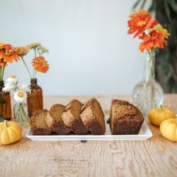 Steep Organic Coffee and Tea - PUMPKIN BREAD - Dense and light simultaneously. Also gluten free. ;)