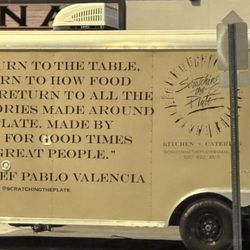 Awesome message on the side of the trailer