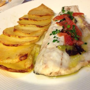 Attic Restaurant - Fish with potatoes - Mediterranean Near Me - Barcelona, B Attic Restaurant - Fish with potatoes - Mediterranean Near Me - Barcelona, B