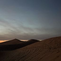 The sand dunes