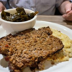 Shortfields - Meat Loaf Special with Collard Greens & Mashed Potatoes