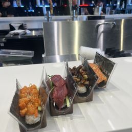 Spicy Truffle Salmon, tuna, salmon skin, salmon