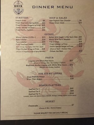 Menu photo 6 Dock 3366 Queens, NY