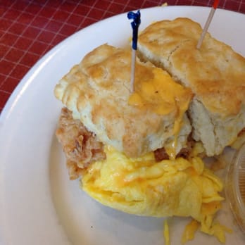 Sweet Maple Cafe - Friend chicken egg and cheese biscuit - American Near Me - Chicago, Illinois