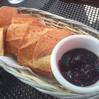 Cafe Laurent - Fresh baguette w/fresh raspberry preserve - French Near Me - Mar Vista, California Cafe Laurent - Fresh baguette w/fresh raspberry preserve - French Near Me - Mar Vista, California