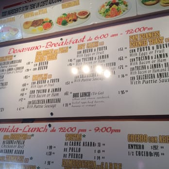 Rosa's Cantina - Part of the menu - Diners Near Me - San Carlos, SON