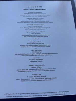 Menu photo 1 Violetto St. Helena, CA Menu photo 1 Violetto St. Helena, CA