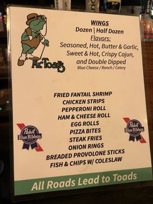 Menu photo 1 Mr Toad's Greensburg, PA Menu photo 1 Mr Toad's Greensburg, PA