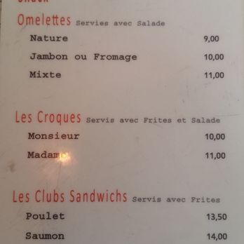 Café Marguerite - snack menu - Brasseries Near Me - Paris, 75