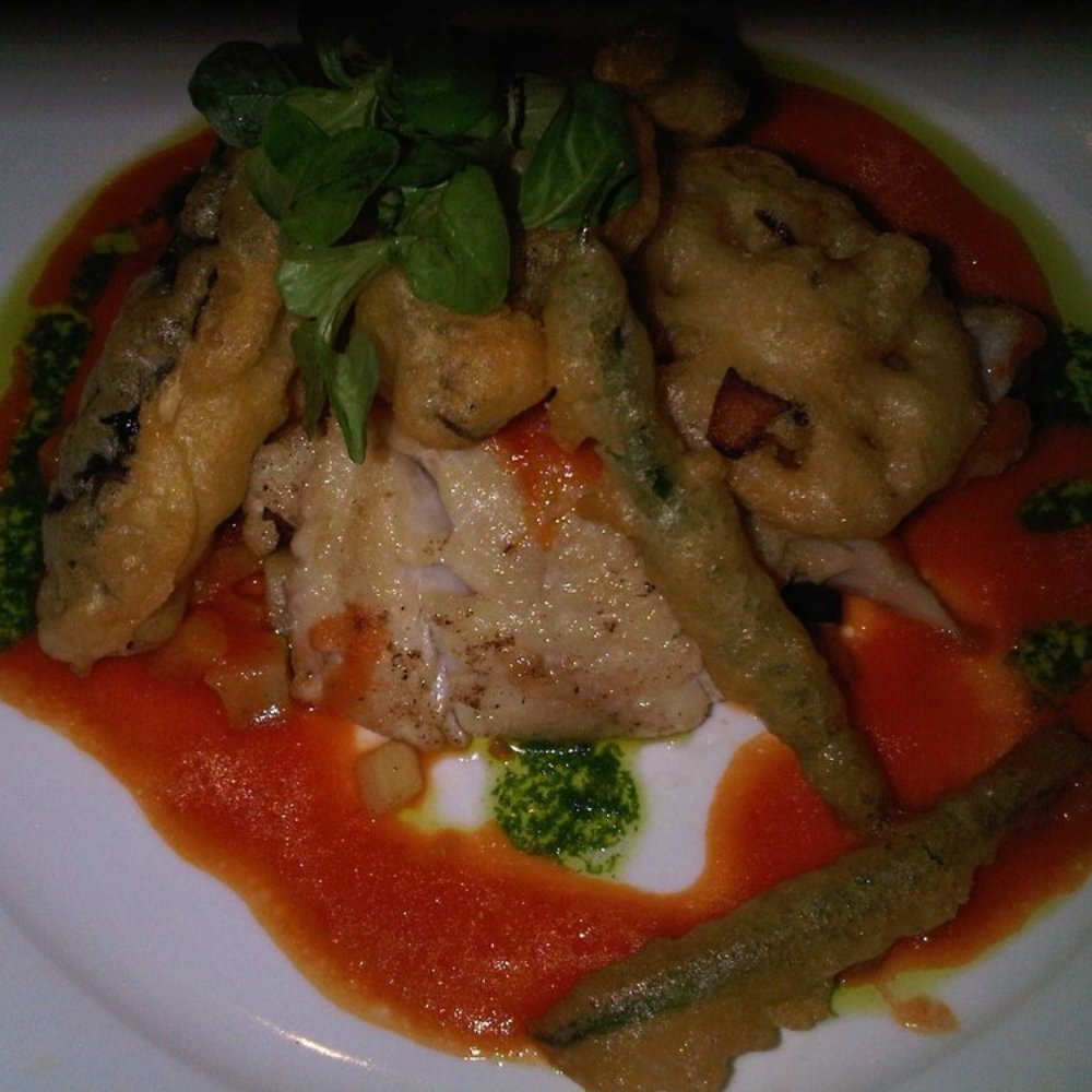 Bistro 45 - swordfish + ratatouille + tempura ($29.45) - New American Near Me - Pasadena, California Bistro 45 - swordfish + ratatouille + tempura ($29.45) - New American Near Me - Pasadena, California