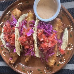Tacos de Pescado (beer battered fish tacos)