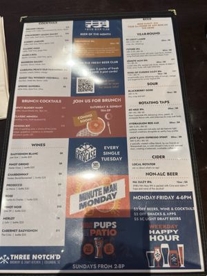 Menu photo 2 Three Notch'd Brewing Columbia, SC Menu photo 2 Three Notch'd Brewing Columbia, SC