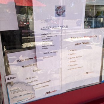 Frosty Burger - Ice cream menu - Ice Cream & Frozen Yogurt Near Me - Pine Valley, California