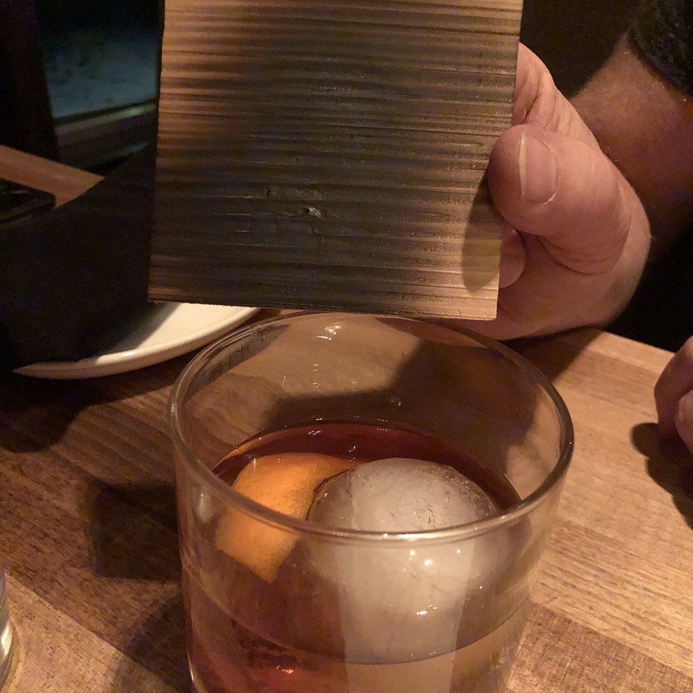 Chop Steakhouse & Bar - Old fashioned- smoked. Wow - Steakhouses Near Me - Edmonton, Alberta