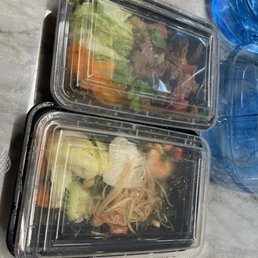 Beef salad & Papaya Salad