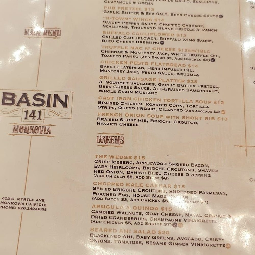 Basin 141 - Gastropubs Near Me - Monrovia, California Basin 141 - Gastropubs Near Me - Monrovia, California
