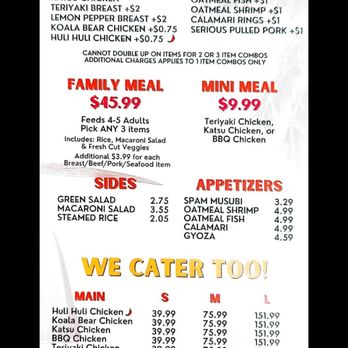 Ohana Hawaiian BBQ - Takeout Menu - July 2024 - Hawaiian Near Me - Rocklin, California Ohana Hawaiian BBQ - Takeout Menu - July 2024 - Hawaiian Near Me - Rocklin, California