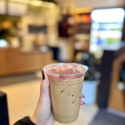 Rival Bros Coffee - iced strawberry rose latte