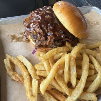 BJ's Restaurant & Brewhouse - BJ's Smokehouse Burger* - New American Near Me - Miami, Florida BJ's Restaurant & Brewhouse - BJ's Smokehouse Burger* - New American Near Me - Miami, Florida